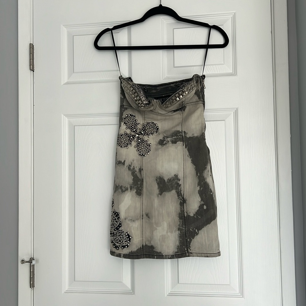 Strapless Denim Dress